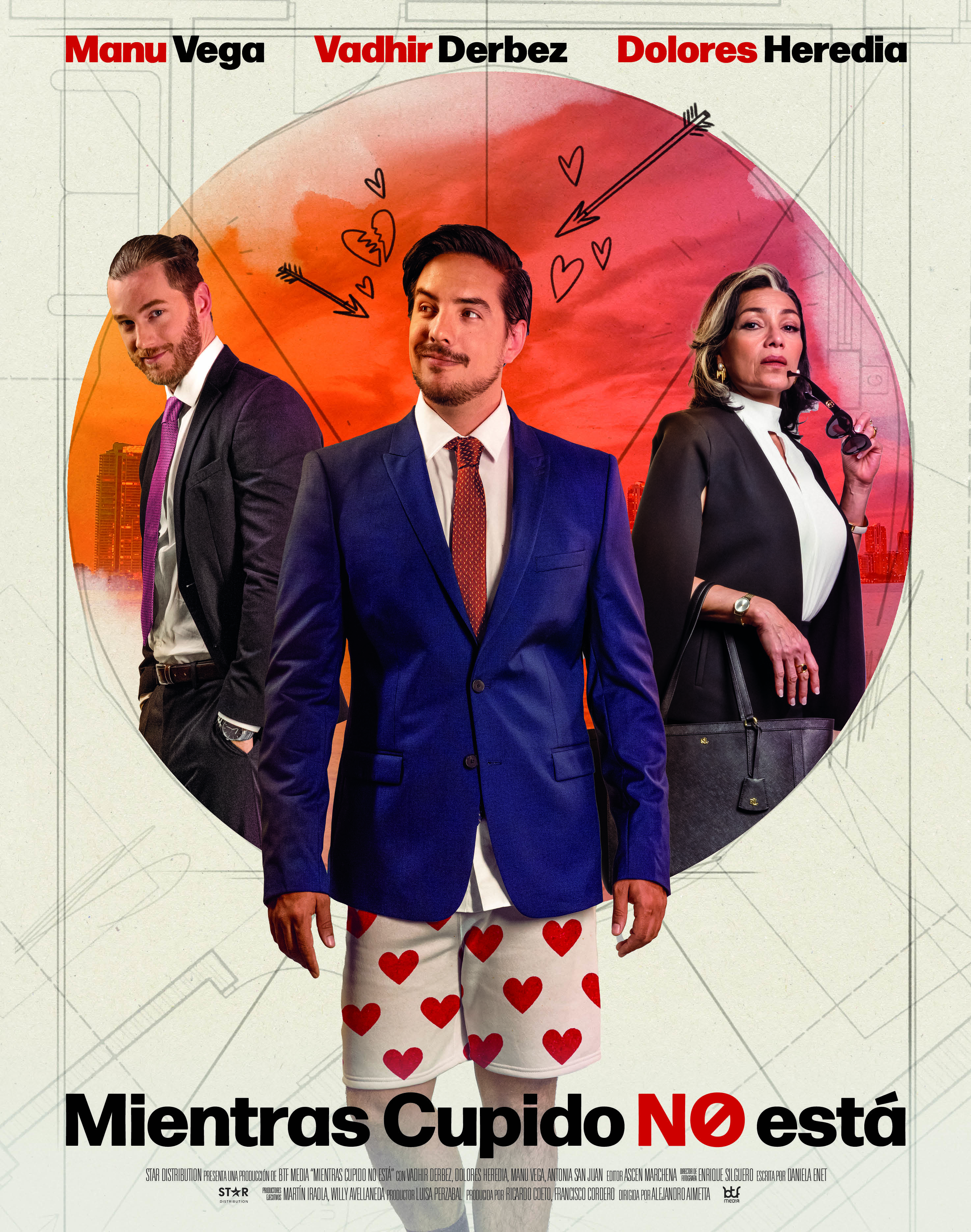 Poster from the movie 'Mientras Cupido no está'